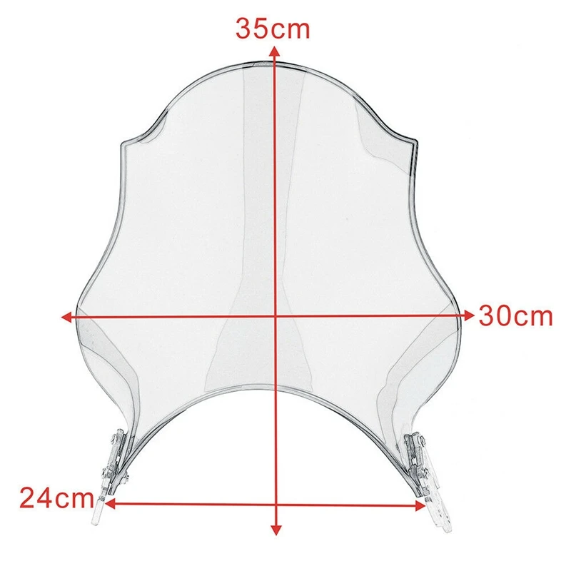 Топ!-мотоциклетное белое лобовое стекло круглые фонари ветровое для уличного