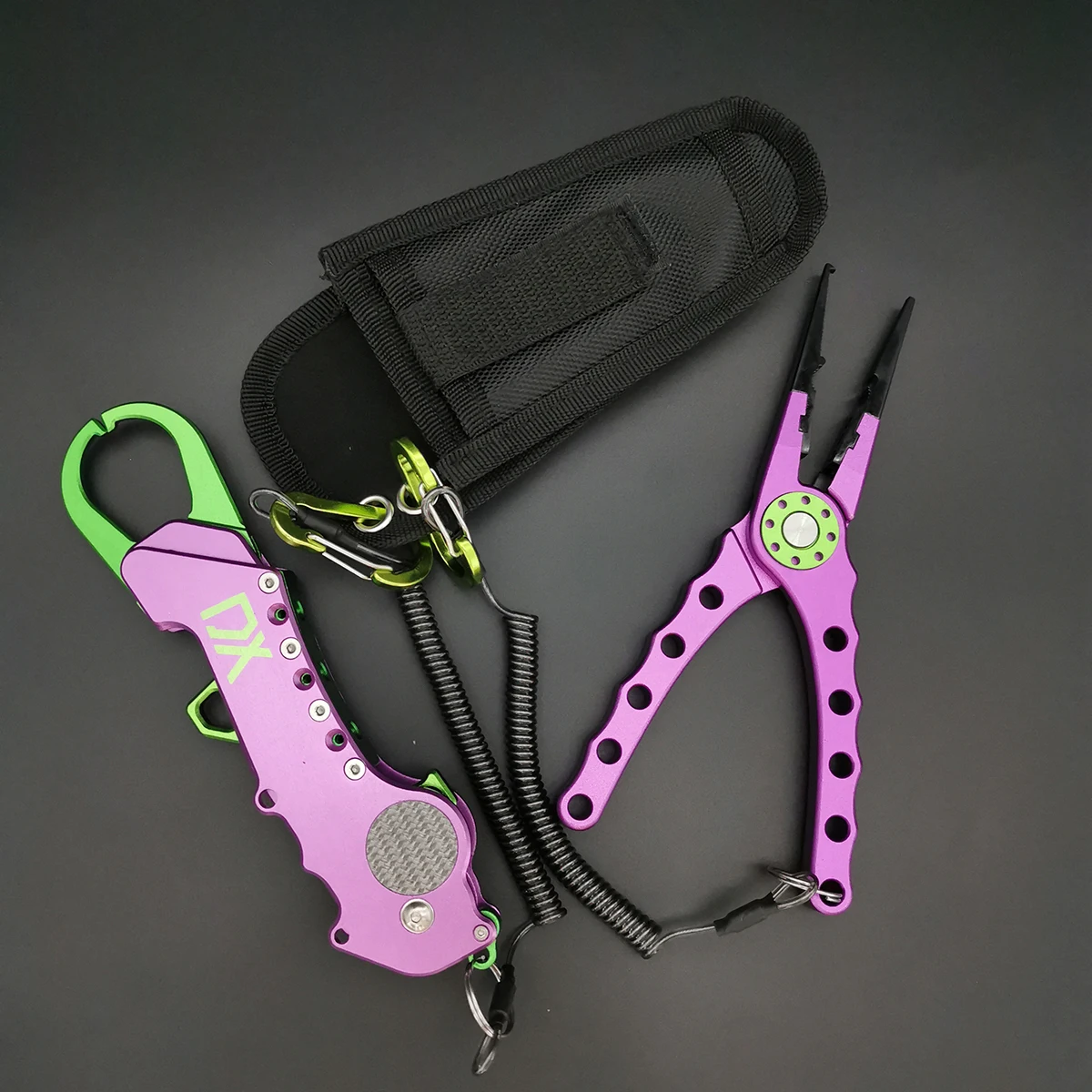 

Алюминиевый рыболовный захват для губ, складное оборудование, инструменты, инструмент для удаления крючков, набор рыболовных плоскогубцев, ножницы для резки лески, аксессуары для рыбы