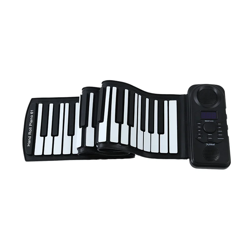 

Клавиатура BC50GQ, 61 клавиша, рулон, портативное профессиональное детское фортепиано для обучения, музыкальные инструменты