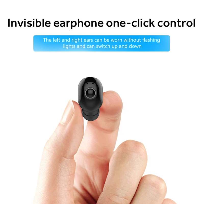 Одиночные наушники гарнитура bluetooth вкладыши беспроводные спортивные
