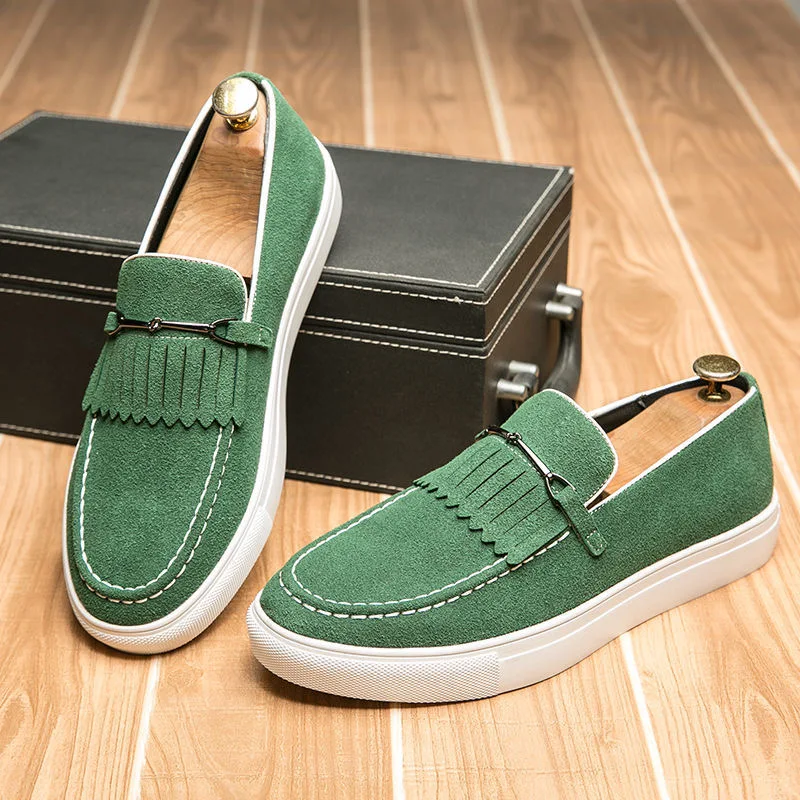 

Hot Selling Men Faux Suede Leather High Quality Fashion Casual All-match Male Mens Loafers Shoes Men's Shoes KA276