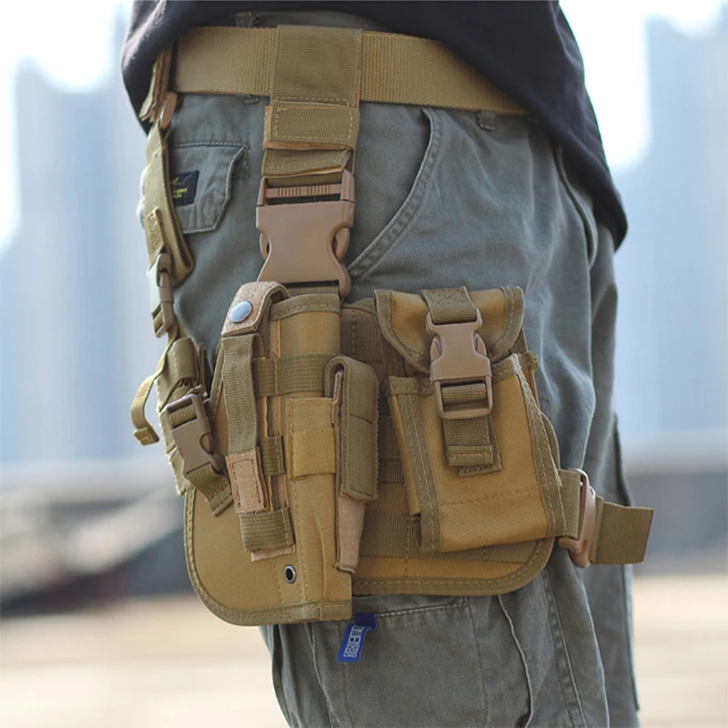 

Tactical Military Pistol Holster Drop Leg Hanger Army Hunting Accessories Leggings Adjustable shooting Drop Thigh Holster