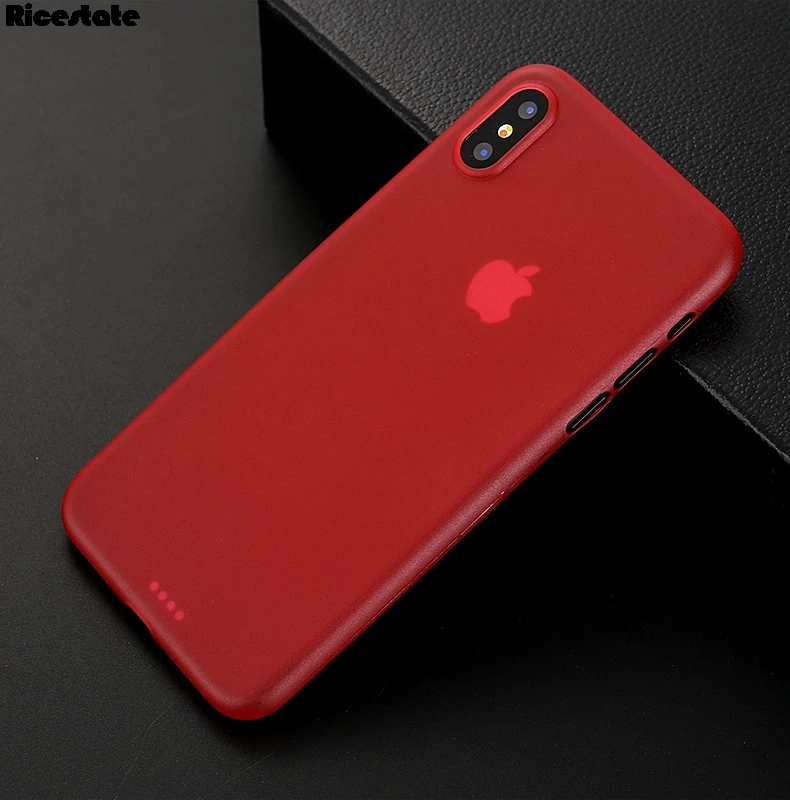 Чехол для iphone X XR XS MAX 6 7 8 Plus 11Pro 11 Pro Max 0 3 мм матовый ультратонкий | Мобильные