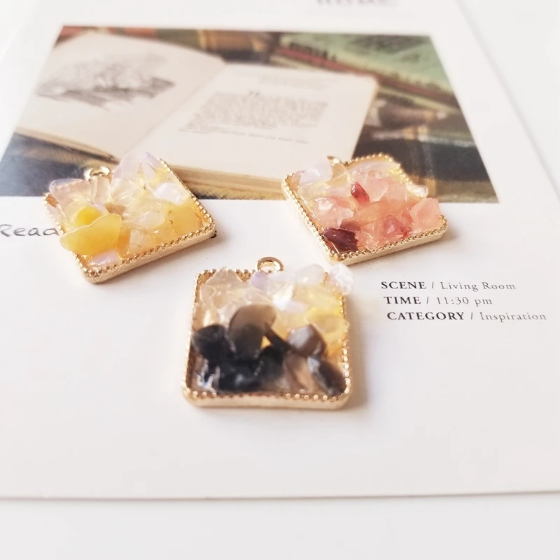 6 шт Япония и Южная Корея Популярные антикварные камни как квадратные