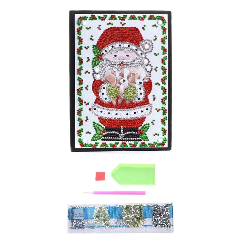 1 шт. новый дизайн Санта Клауса DIY алмазная живопись A5 записная книжка Журнал