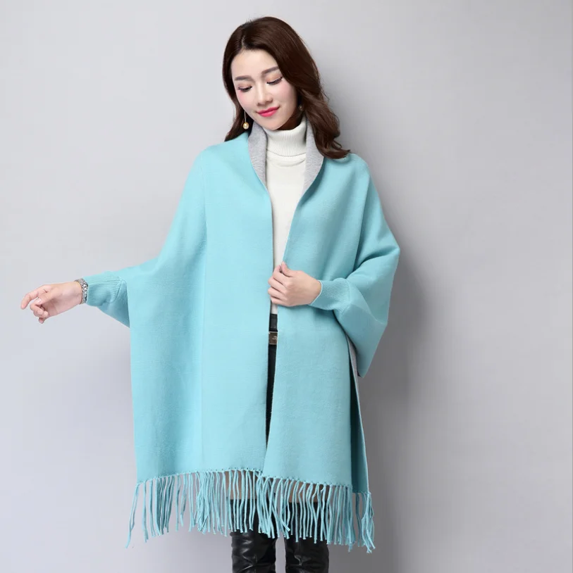 Высококачественный винтажный шарф оверсайз с двусторонней стороны зимний