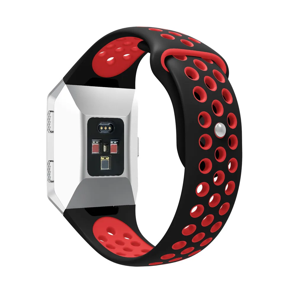 Apple Watch Band модный двухцветный спортивный силиконовый браслет ремешок для Fitbit Ionic длина ремешка 225 мм ремень для часов