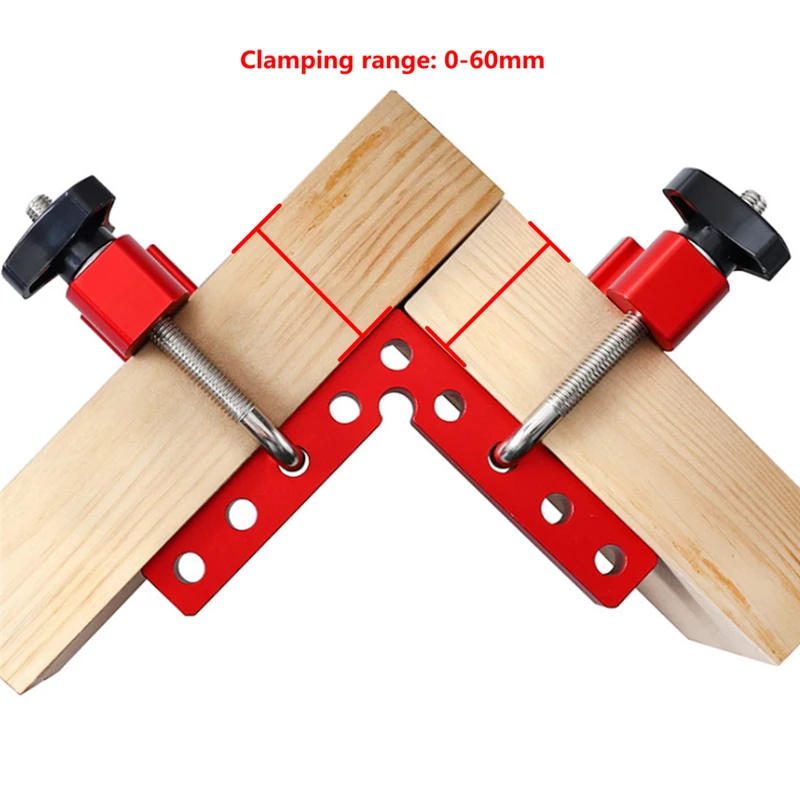 

2 Set Woodworking Precision Clamping Square L-Shaped Auxiliary Fixture Splicing Board Positioning Panel Clip Carpenter Ruler