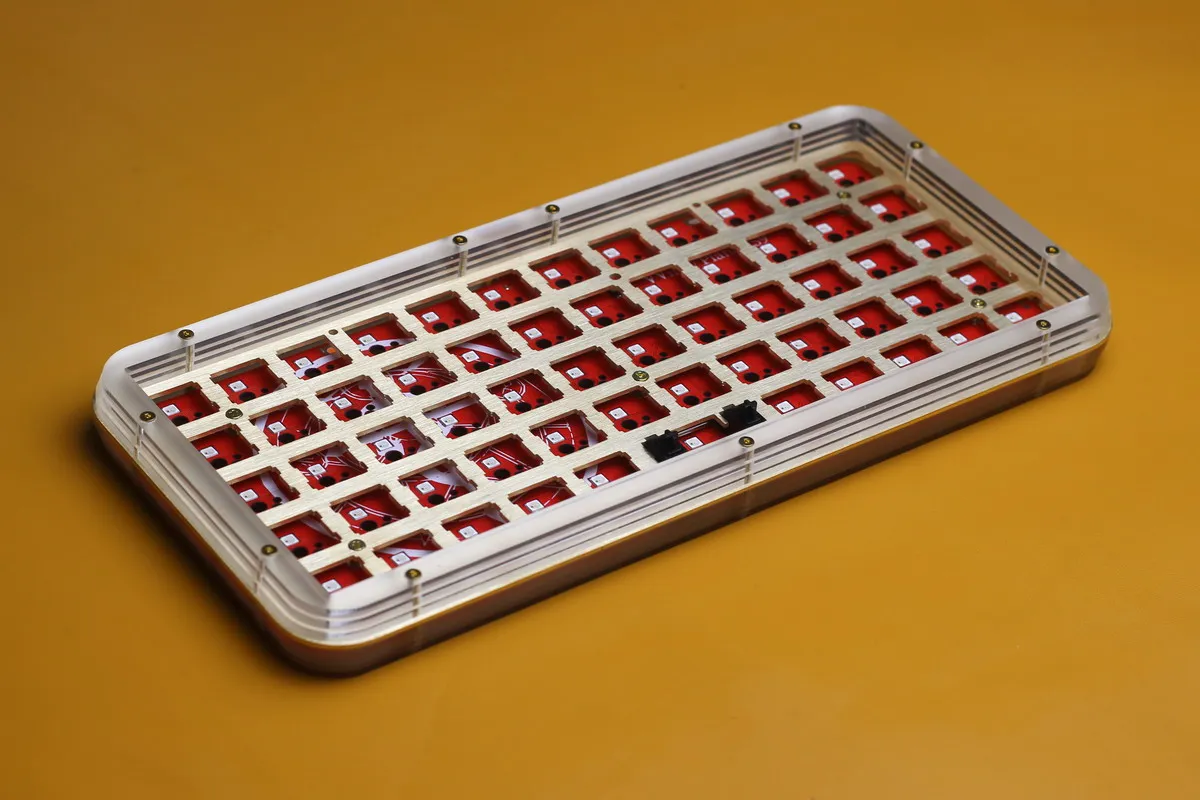 59 клавиш механическая клавиатура индивидуальный набор планка RGB с горячим