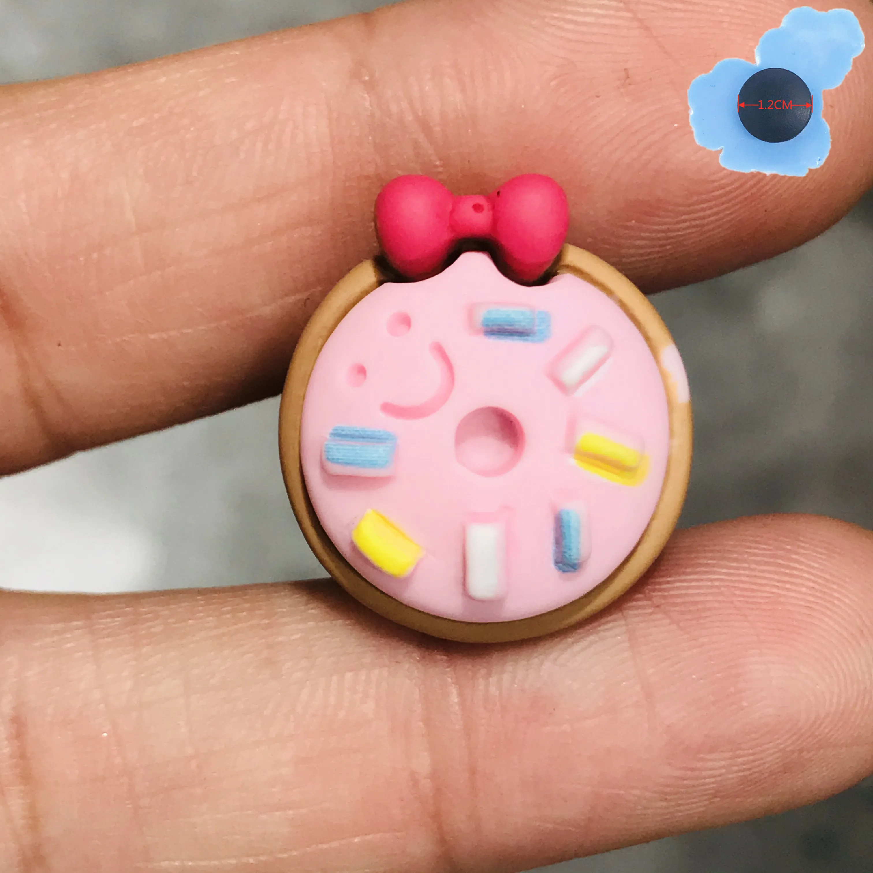 1 шт. Милые Пончики мороженое детские туфли сабо из смолы милое украшение для сада