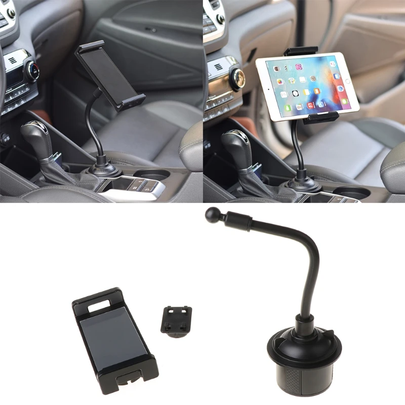

Universal Gooseneck Adjustable Car Cup Holder Mount Cradle for iphone 5.5\"-11\" Cellphone or