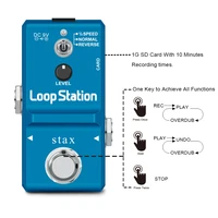 stax ln 332as guitar mini loop station sd card pedal looper effect pedals with 10 min recording unlimited 3 modes