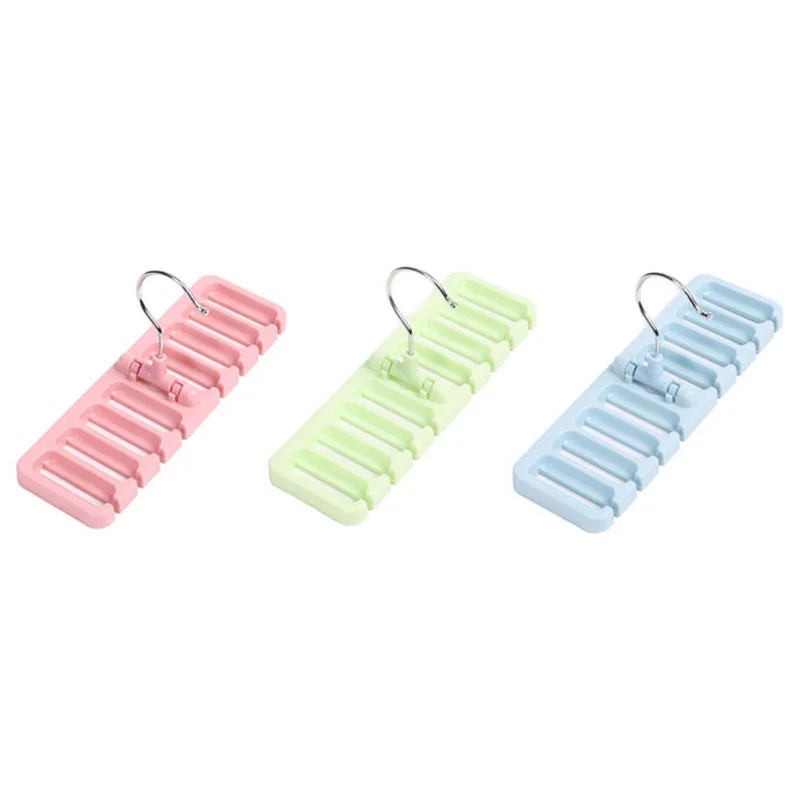 

Tie Scarf Storage Rack Belt Hanger Space Saver Rotating with Metal Hook Closet Wardrobe Organizer Sashes Chains Hanging Shelf