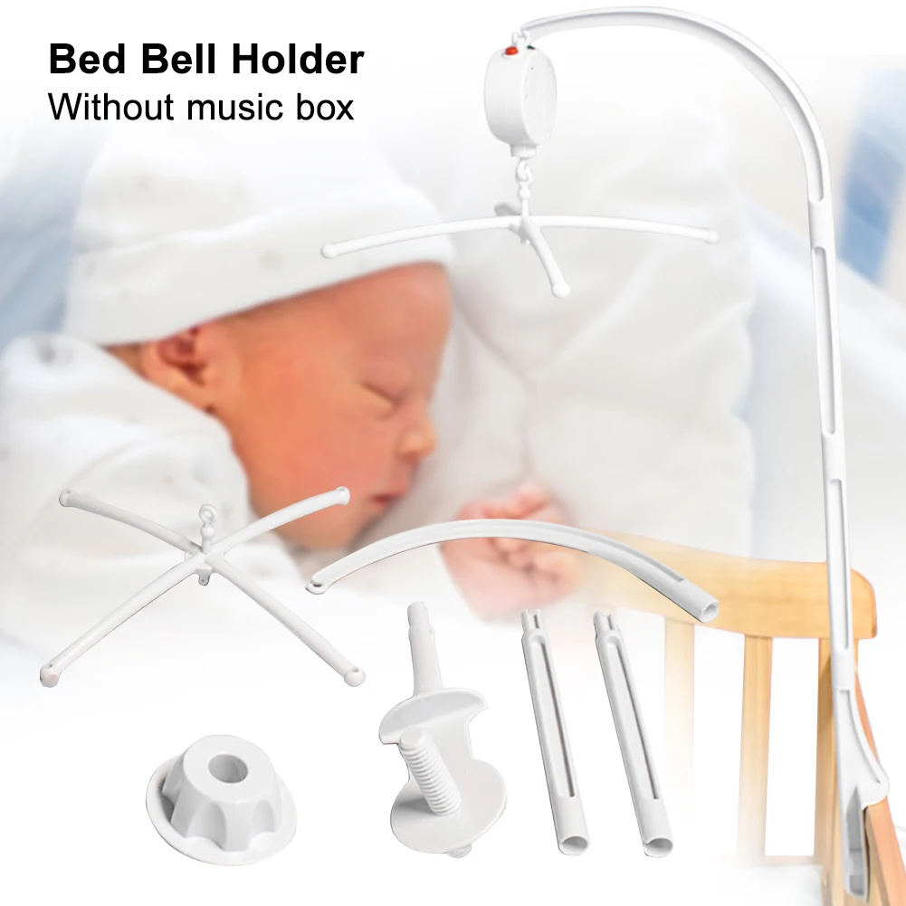 

Smooth Gift Clip Bedroom Toy Decoration Bed Bell Holder Rotary Funny Hanging Arm Bracket Baby Crib Mobile Accessories ABS