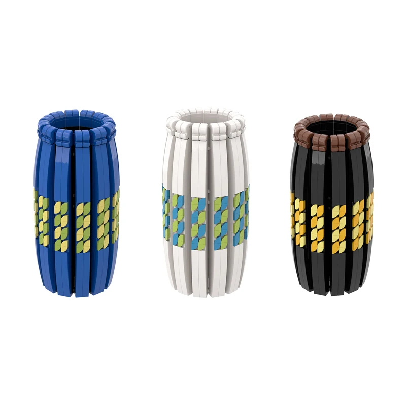 Букет друзей MOC большая ваза горшечные растения статические украшения