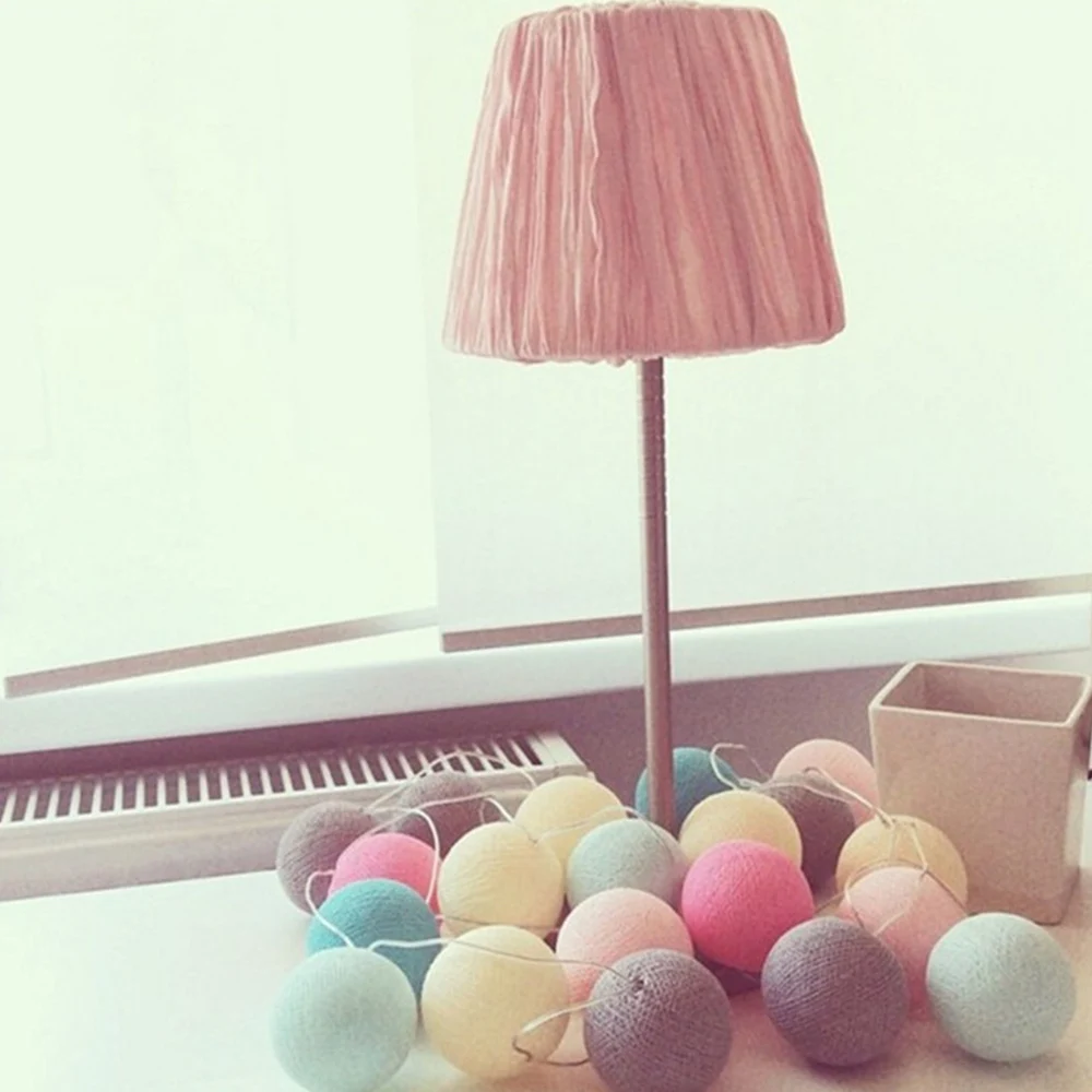 Сказочный свет сказочный Рождественский Декор сад 20LED хлопковый шар супер яркая