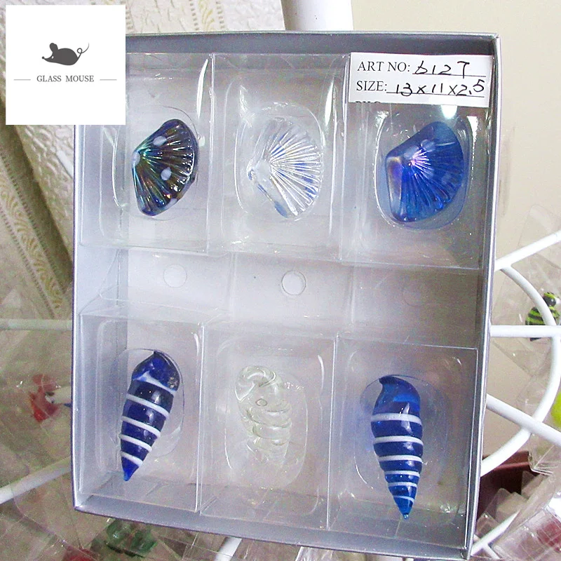 6 шт. декоративная фигурка миниатюрный стеклянный корпус украшение для домашнего