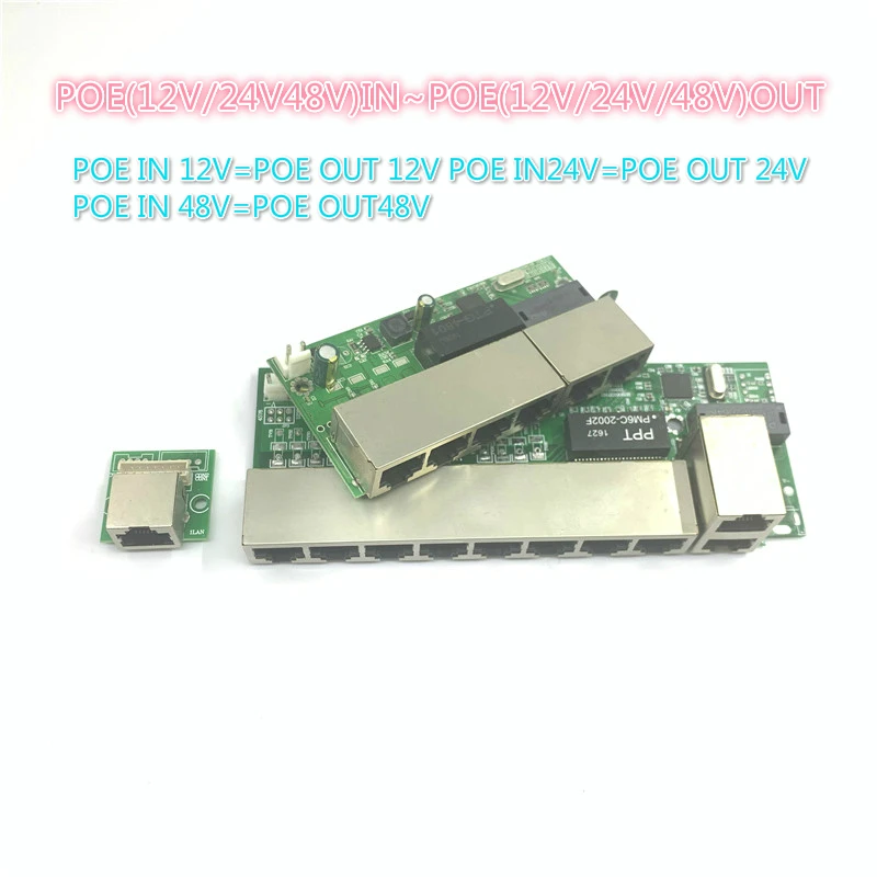 POE12V-24V-48V POE12V/24 В/48 в POE OUT12V/24 В poe коммутатор 100 Мбит/с poort100 UP Link poort Коммутатор с