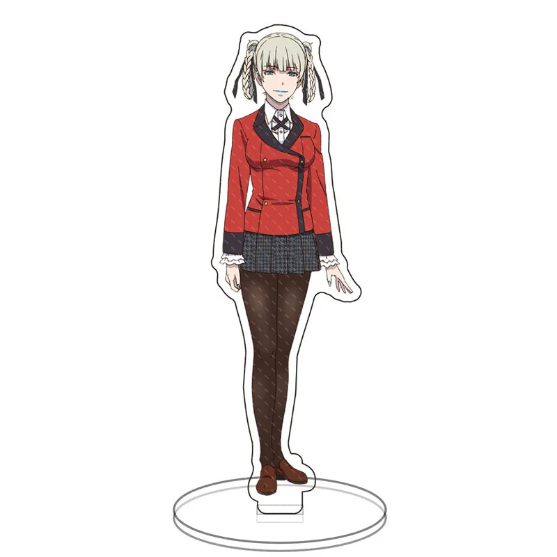 

Kakegurui Anime Figures Stand Keychain Jabami Yumeko Yomoduki Runa Cartoon Print Two Sided Acrylic Stand Model Plate Desk Decor