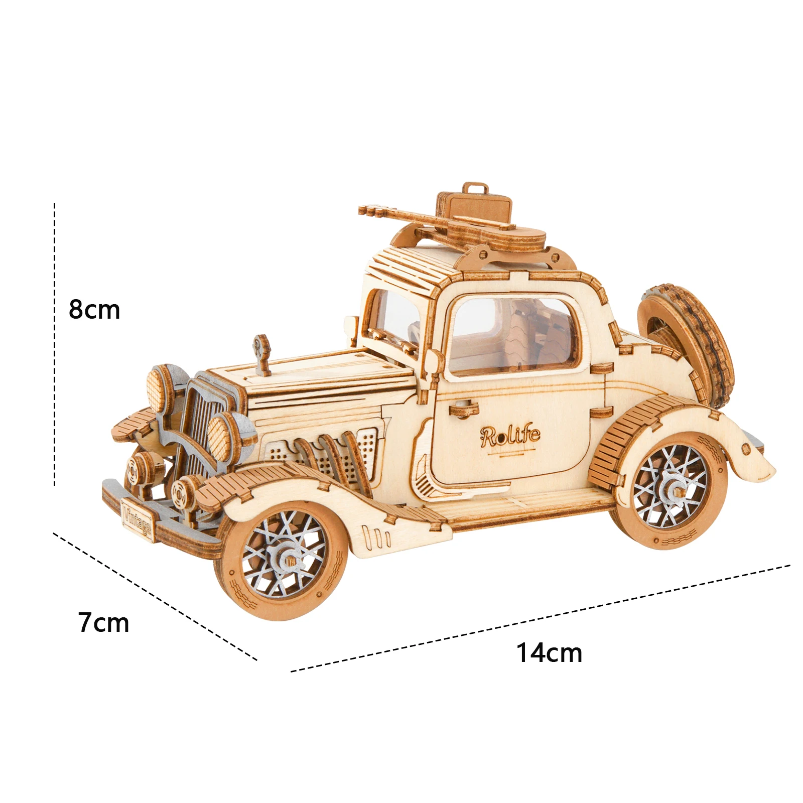 Robotime Rolife винтажная Модель автомобиля 3D деревянные игрушки-головоломки для детей
