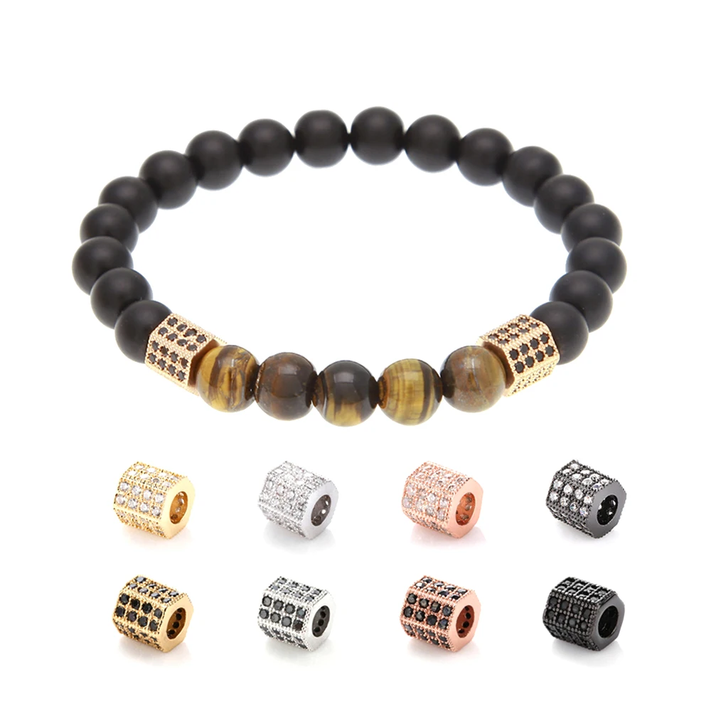 Браслет ручной работы с микрозакрепкой Фианитами Ювелирная фурнитура для