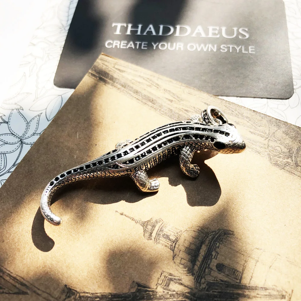 Подвеска Salamander Pave, Новая мода модное сердце 925 стерлингового серебра ювелирные изделия Томас Rebel аксессуары подарок для Ts мужчины женщины
