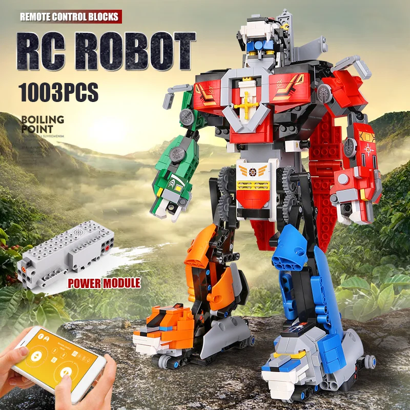 

MOULD KING 15037 Toys The APP RC Motorized Changing Robot Model Building Blocks Bricks Educational Toys Birthday Gifts