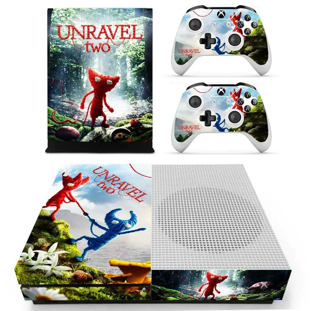 Раскройте два для Xbox One S кожа Виниловая Наклейка Pegatina Adesivos one тонкая консоль и