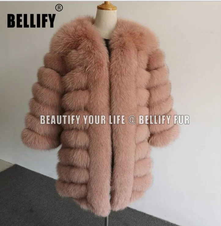 

2020 New arrival FREE SHIPPING women winter real fox fur coat big fur long sleeve fashion girls jacket