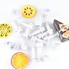 Круглые формы для торта, различные пластиковые формы, геометрические узоры, искусственные наборы гаджетов, форма для свечи, инструменты для торта