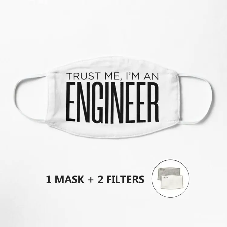 Поверь мне я инженер маска против пыли для лица из хлопка Mascarilla мультфильм уход