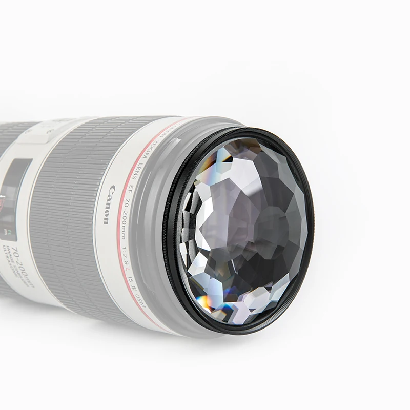 

Sheji Prism Lens Photography Foreground Blur Film and Television Props 77mm Kaleidoscope Glass Prism SLR Accessories Filter