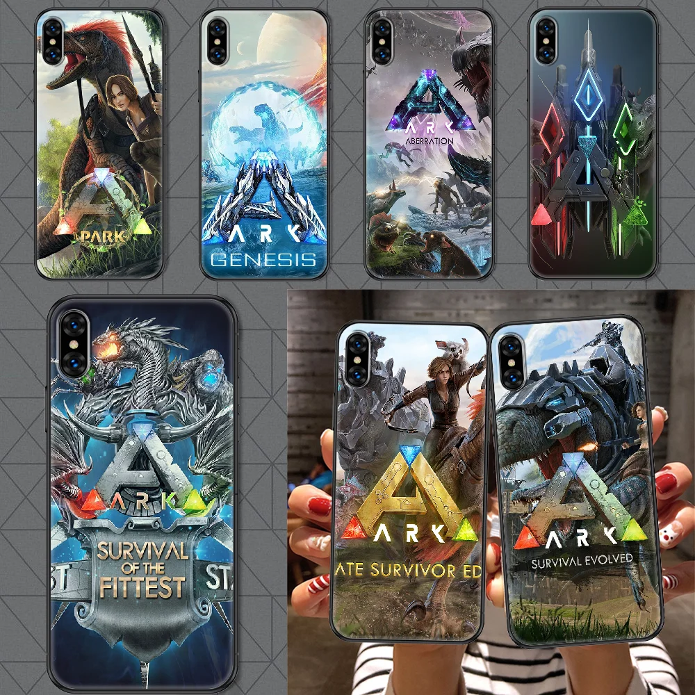 Чехол для телефона Game ARK Survival Evolved для iPhone 5 5s SE 2 6 6s 7 8 12 Mini Plus X XS XR 11 PRO MAX черный модный.