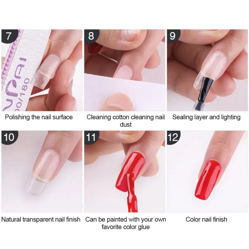 Шелковое стекловолокно для наращивания ногтей 2 шт. нетканый Шелковый гель в