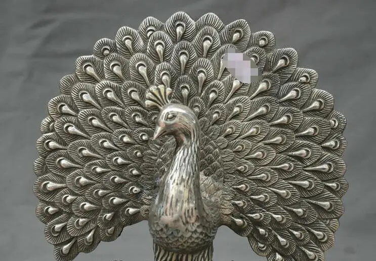 9 2 &quotстарая китайская серебряная статуя фэн шуй павлин пава птицы птица