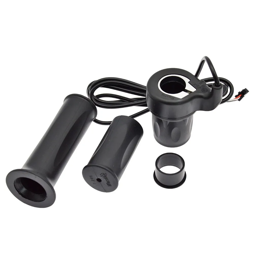 

Electric Bicycle Right + Left Hand Half Twisting Throttle For E-bike Scooter Rubber Handlebar Grip And Throttle Support Ring