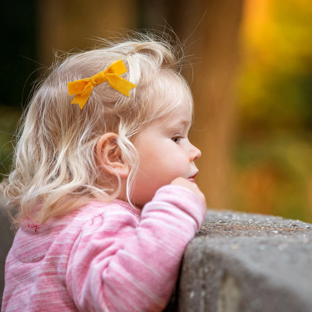 Ncmama 1 ПК заколки для волос девочек Бархатная детей 3 и ласточкиным хвостом