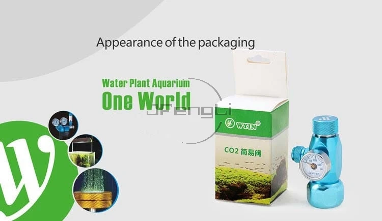 JFENGLI WYIN CO2 простой стол для растительных резервуаров регулятор для аквариума CO2 Bubble Стойка Металлическая одинарная или двойная головка регулируемого клапана