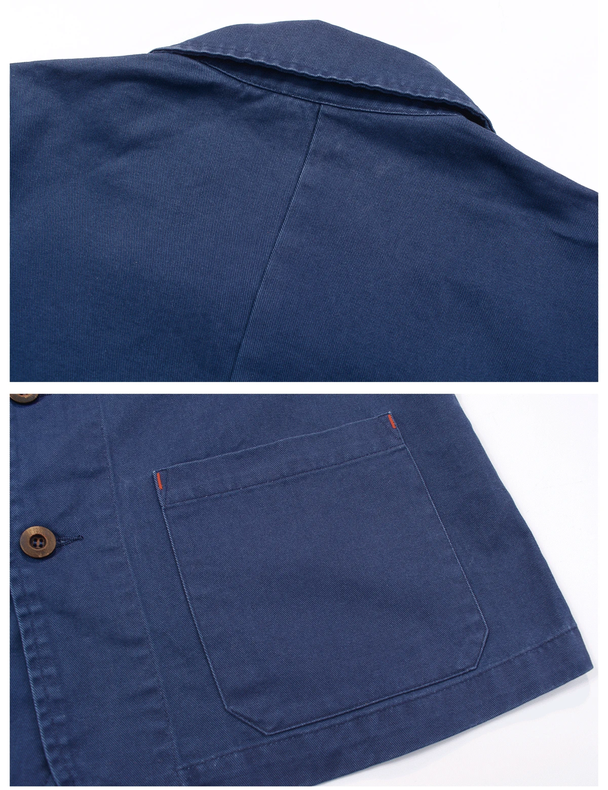 Однотонная мужская Рабочая куртка бежевого цвета индиго классического