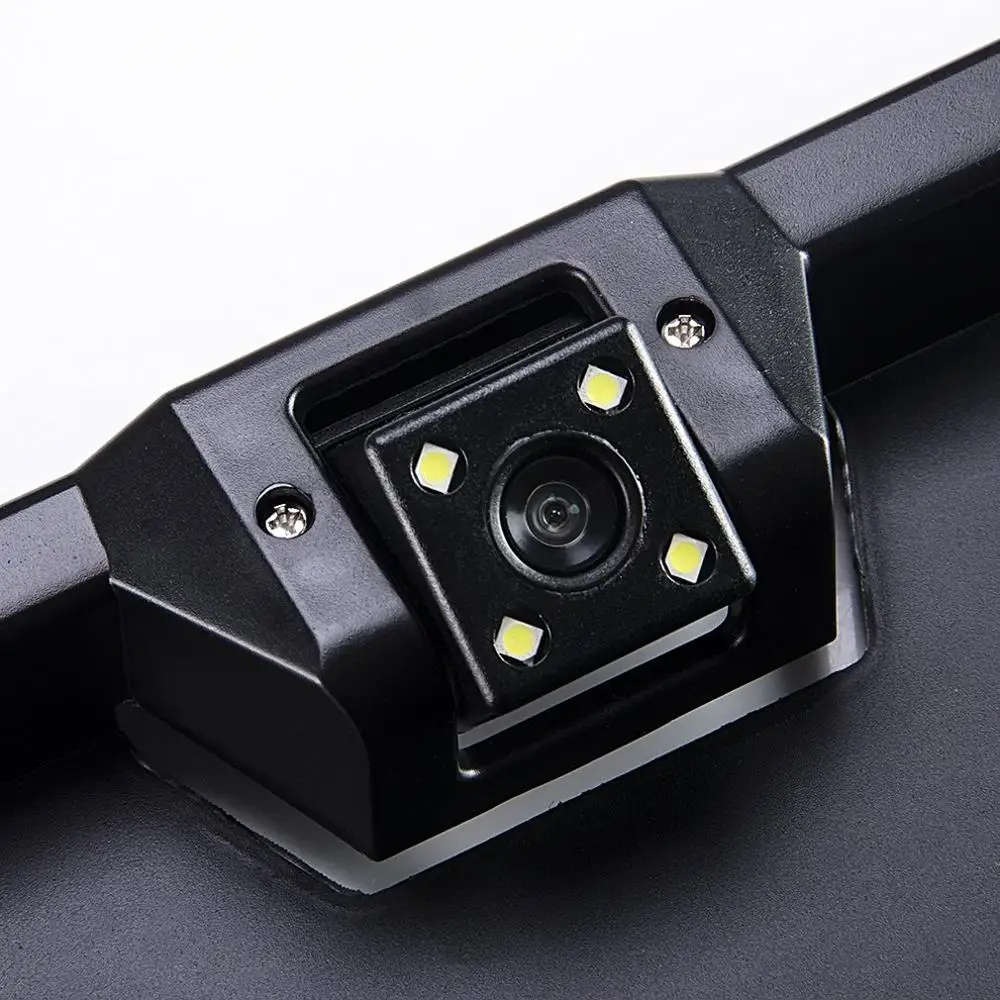 

2020 New Arrival European Car License Plate Frame Auto Reverse Backup Rear View Camera 4LED 8LEDUniversal CCD Night Vision