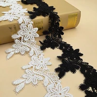 milk silk water soluble embroidery lace unilateral flower hollow embroidery barcode diy accessories lace