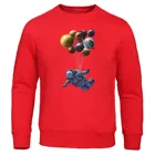 Космонавт Космос путешествия мужской свитер осень зима пуловеры хип-хоп флисовая качественная Толстовка воздушный шарик 