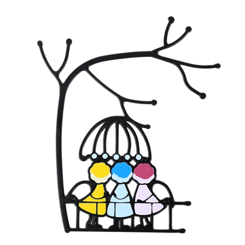 

69HF Stained Ornament Window Hanging Suncatcher Angel Lovers Couple Pendant Decor