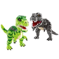1457pcs 16089 16088 mini blocks green dinosaur building toy classic model jurassic park figure toys home fun game