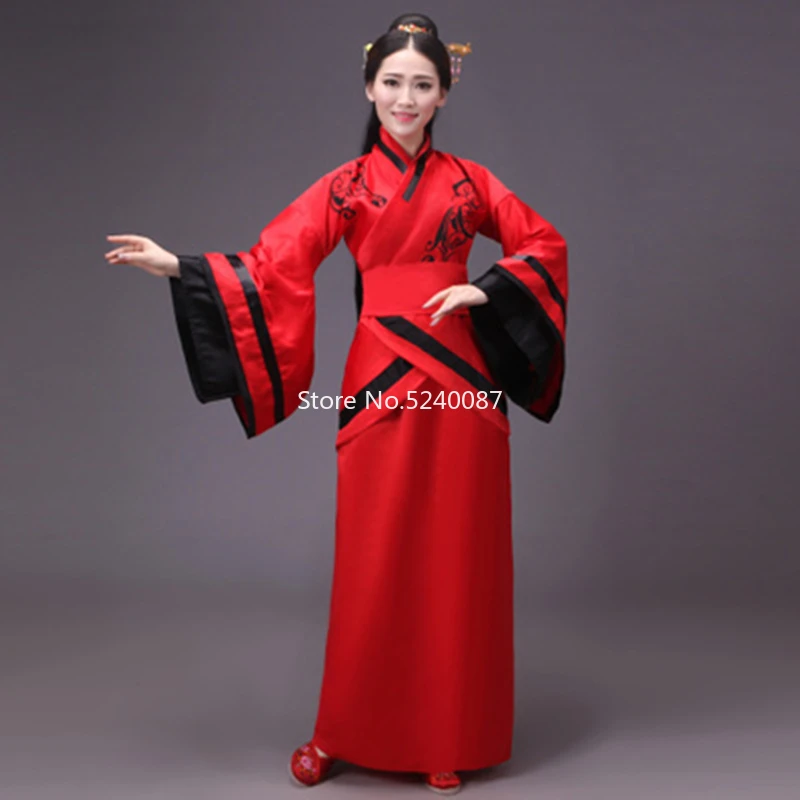 Woman Chinese Traditional Hanfu Tang Suit Robe Cosplay Costume Adult Performance Stage Dance Dress Cheongsam Outfit Clothing Set