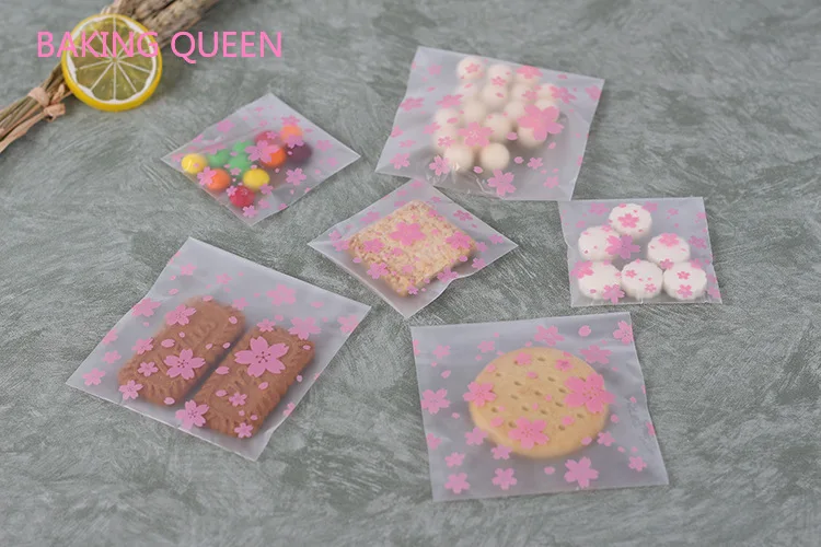 100 шт./компл. Подарочная пластиковая упаковка бисквиты для упаковки хлеба