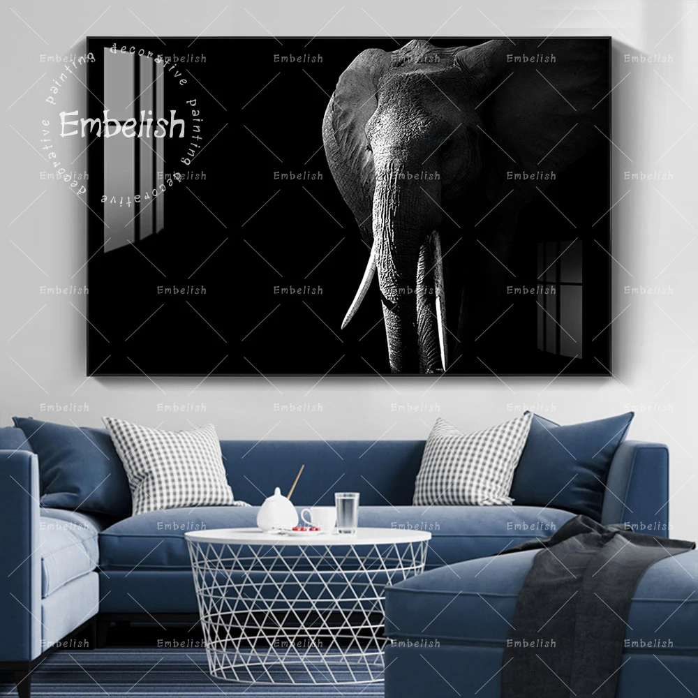 

1 Pieces African Elephants HD Print Canvas Paintings Wild Animal Wall Art Pictures Modern Home Decor Artworks For Living Room
