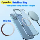 Металлическая пластина, железное кольцо для магнитной беспроводной зарядки Qi, магнитная автомобильная подставка-держатель для iPhone 12 Mni Pro Max, беспроводное магнитное кольцо