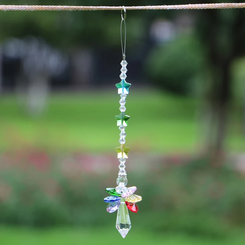 10 шт./партия Радужный Ангел Ловец солнечных лучей Кристалл ангел хранитель чакра