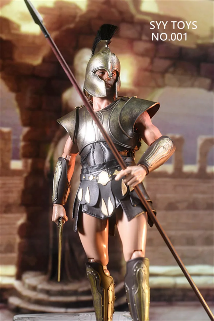 SYY TOYS NO.001 1/6 Scale Collectible Greek Warrior Male Soldier 12" Full Set Action Figure Model for Fans Gifts |